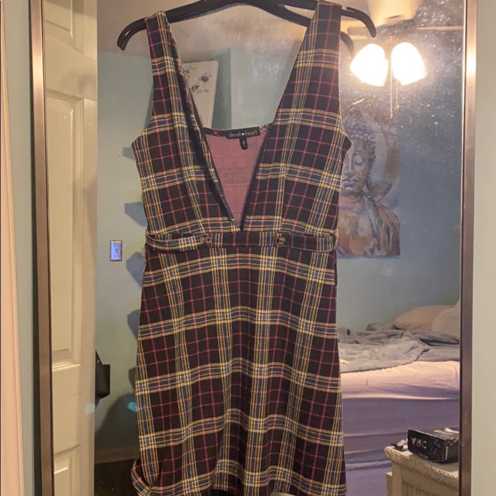 Plaid mini dress